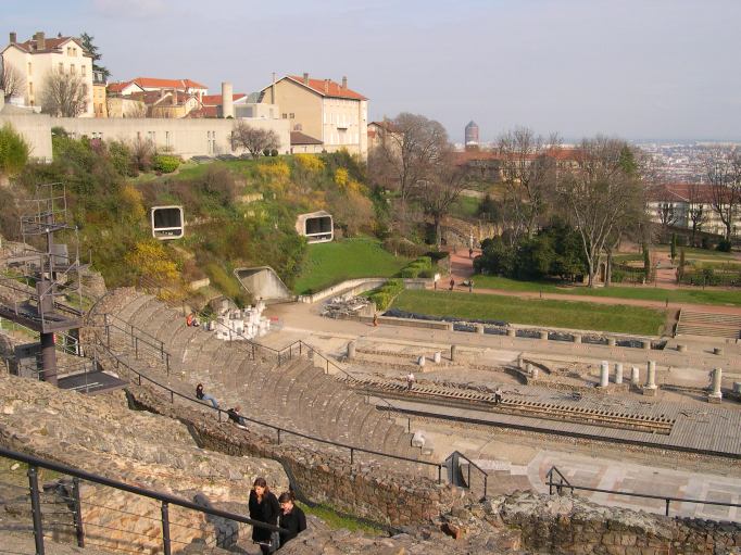  vue depuis le haut de l'amphithéâtre